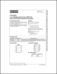 74ALVC08 datasheet: Low Voltage Quad 2-Input AND Gate with 3.6V Tolerant Inputs and Outputs 74ALVC08