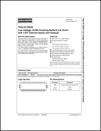 74ALVC16240 datasheet: Low Voltage 16-Bit Inverting Buffer/Line Driver with 3.6V Tolerant Inputs and Outputs 74ALVC16240