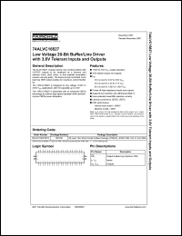 74ALVC16827 datasheet: Low Voltage 20-Bit Buffer/Line Driver with 3.6V Tolerant Inputs and Outputs 74ALVC16827