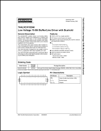 74ALVCH16244 datasheet: Low Voltage 16-Bit Buffer/Line Driver with Bushold 74ALVCH16244