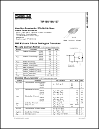 TIP106 datasheet: PNP Epitaxial Silicon Darlington Transistor TIP106