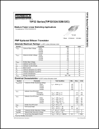 TIP32A datasheet: PNP Epitaxial Silicon Transistor TIP32A