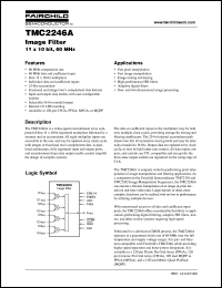 TMC2246AX1 datasheet: Image Filter 11 x 10 bit, 60 MHz TMC2246AX1