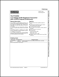 74LVTH32952 datasheet: Low Voltage 32-Bit Registered Transceiver with 3-STATE Outputs (Preliminary) 74LVTH32952