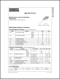BD175 datasheet: NPN Epitaxial Silicon Transistor BD175