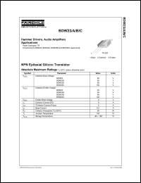 BDW23B datasheet: NPN Epitaxial Silicon Transistor BDW23B