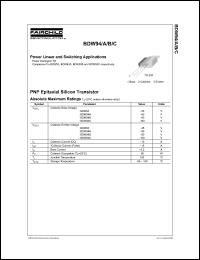 BDW94C datasheet: PNP Epitaxial Silicon Transistor BDW94C