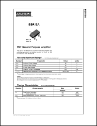 BSR18A datasheet: PNP General Purpose Amplifier BSR18A