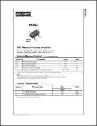 BSS63 datasheet: PNP General Purpose Amplifier BSS63