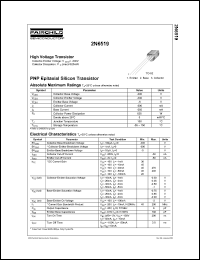 2N6519 datasheet: PNP Epitaxial Silicon Transistor - High Voltage Transistor 2N6519