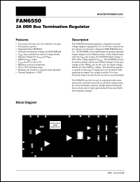 FAN6550 datasheet: 2A DDR Bus Termination Regulator FAN6550