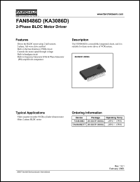 FAN8486D datasheet: 2-Phase BLDC Motor Driver FAN8486D