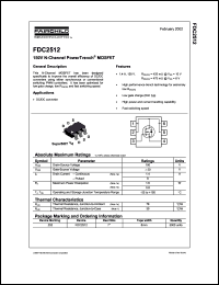 FDC2512 datasheet: 150V N-Channel PowerTrench MOSFET FDC2512