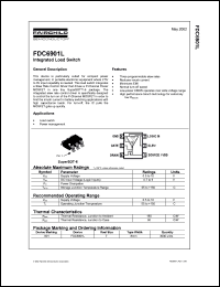 FDC6901L datasheet: Integrated Load Switch FDC6901L