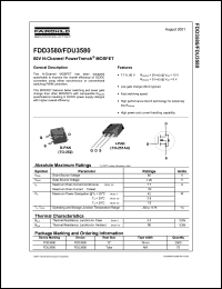 FDD3580 datasheet: 80V N-Channel PowerTrench MOSFET FDD3580