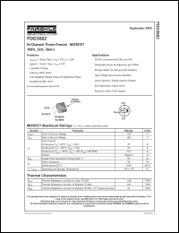 FDD3682 datasheet: N-Channel UltraFET  Trench MOSFET 100V, 32A, 36mOhm FDD3682