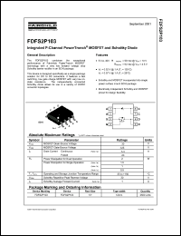 FDFS2P103 datasheet: Integrated P-Channel PowerTrench MOSFET and Schottky Diode FDFS2P103