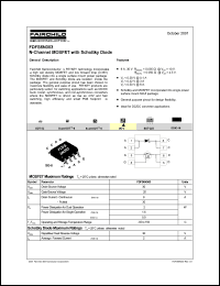 FDFS6N303 datasheet: FETKEY N-Channel MOSFET with Schottky Diode FDFS6N303