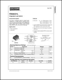 FDG6331L datasheet: Integrated Load Switch FDG6331L