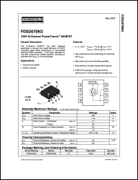 FDS2070N3 datasheet: 150V N-Channel PowerTrench MOSFET FDS2070N3