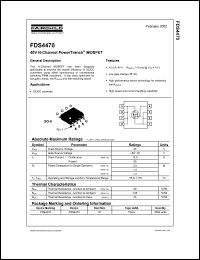 FDS4470 datasheet: 40V N-Channel PowerTrench MOSFET FDS4470