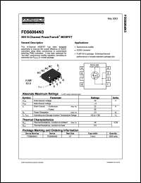 FDS6064N3 datasheet: 20V N-Channel PowerTrench MOSFET FDS6064N3