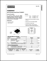 FDS6064N7 datasheet: 20V N-Channel PowerTrench MOSFET FDS6064N7