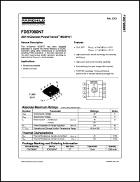 FDS7060N7 datasheet: 30V N-Channel PowerTrench MOSFET FDS7060N7