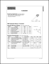 FJN4303R datasheet: PNP Epitaxial Silicon Transistor FJN4303R