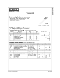 FJNS4205R datasheet: PNP Epitaxial Silicon Transistor FJNS4205R