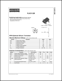 FJV3112R datasheet: NPN Epitaxial Silicon Transistor FJV3112R