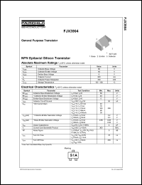 FJX3904 datasheet: NPN Epitaxial Silicon Transistor FJX3904