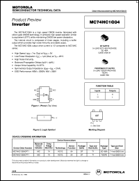 MC74HC1G04DFT1 datasheet: Inverter MC74HC1G04DFT1