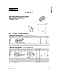 FJX4008R datasheet: PNP Epitaxial Silicon Transistor FJX4008R