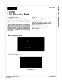 FM1233ED datasheet: 3-Pin C Supervisor Circuit FM1233ED