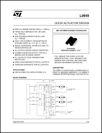 L9949 datasheet: DOOR ACTUATOR DRIVER L9949