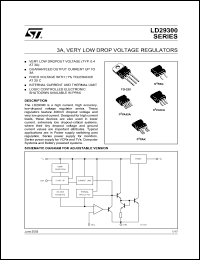 LD29300D2T90 datasheet: 3A VERY LOW DROP VOLTAGE REGULATOR LD29300D2T90