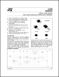 LF18ABDT-TR datasheet: VERY LOW DROP VOLTAGE REGULATORS WITH INHIBIT LF18ABDT-TR