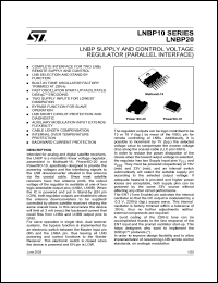 LNBP10SP-TR datasheet: LNB SUPPLY AND CONTROL VOLTAGE REGULATOR (PARALLEL INTERFACE) LNBP10SP-TR