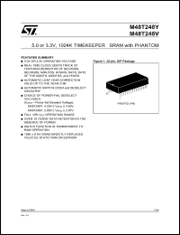 M48T248V datasheet: 5.0 OR 3.3V, 1024K TIMEKEEPER%AE SRAM WITH PHANTOM M48T248V