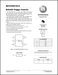 MC74VHC1G14DFT1 datasheet: Schmitt-Trigger Inverter MC74VHC1G14DFT1