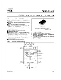 SERC816 datasheet: INTERFACE CONTROLLER SERC816