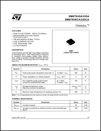 SM6T75A datasheet: TRANSIL SM6T75A