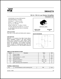 SMA427ATR datasheet: SILICON MMIC AMPLIFIER SMA427ATR