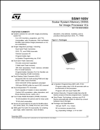 SSM1105 datasheet: NOT FOR NEW DESIGN: SCALAR SYSTEM MEMORY (SSM) FOR IMAGE PROCESSOR ICS SSM1105