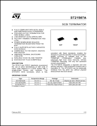 ST21S07ACW datasheet: SCSI TERMINATOR ST21S07ACW