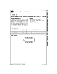 5962-8762901RA datasheet: Octal Bidirectional Transceiver with TRI-STATE Outputs 5962-8762901RA