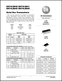 SN74LS640M datasheet: Octal Bus Transceivers SN74LS640M
