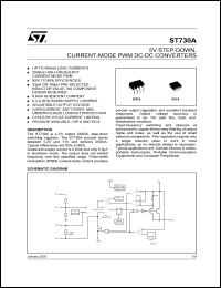 ST730ABD datasheet: 5V STEP-DOWN CURRENT MODE PWM DC-DC CONVERTERS ST730ABD