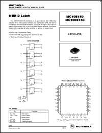 MC10E150FNR2 datasheet: 6-Bit D Latch MC10E150FNR2